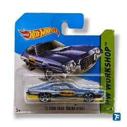 Hot Wheels '72 Ford Gran Torino Sport - bff24