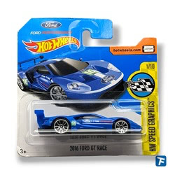 Hot Wheels 2016 Ford GT Race - dtw92