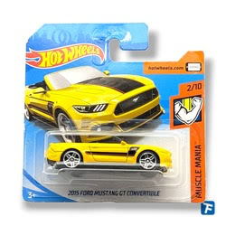 Hot Wheels 2015 Ford Mustang GT Convertible - fjx74