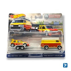 Hot Wheels MG Metro 6R4 & HW Rally Hauler - hcr29