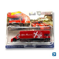 Hot Wheels Alfa Romeo 155 V6 Ti & Fleet Flyer - hkf42